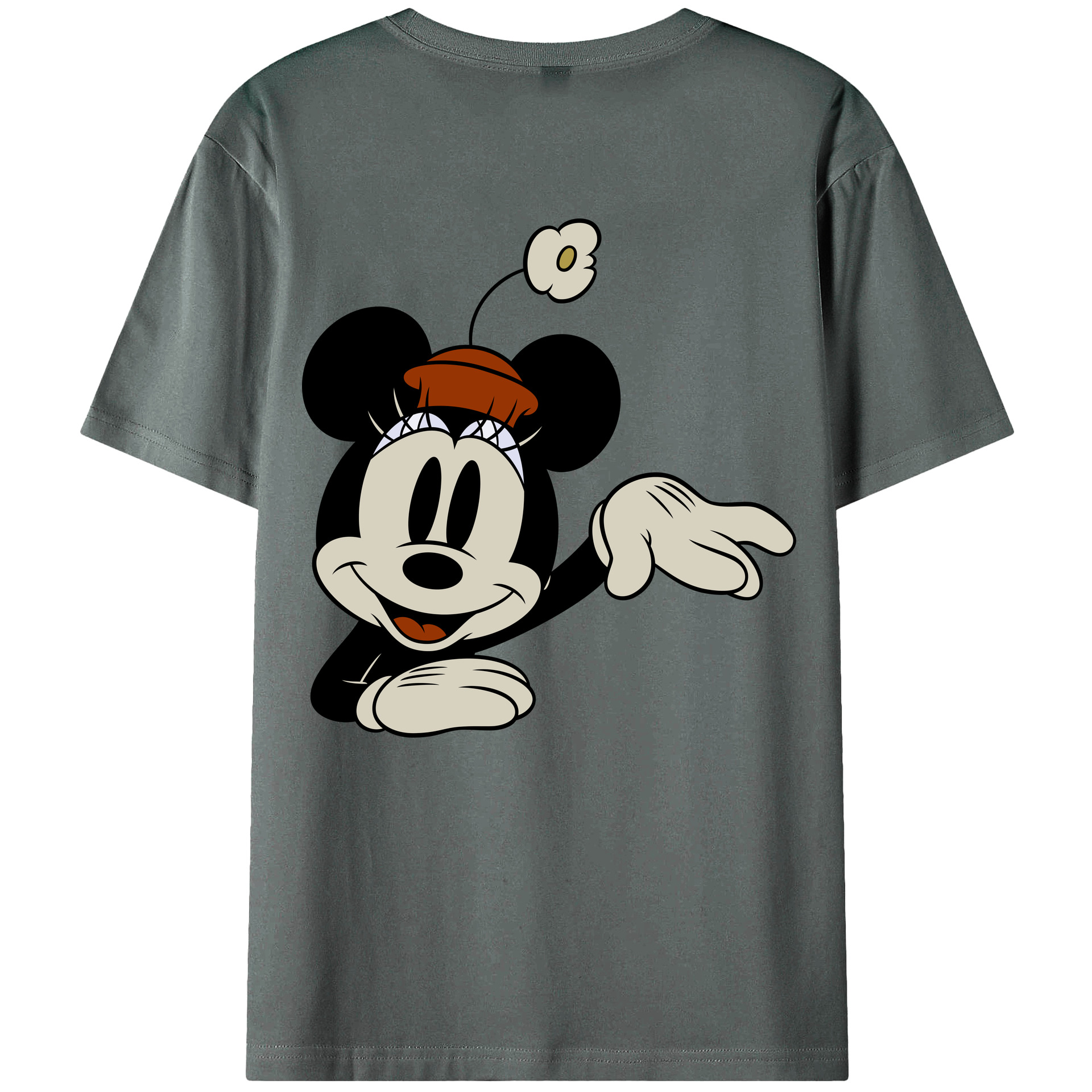 （画像用） ミッキーマウス Mickey Mouse 綿100％半袖Tシャツ（背面プリント）